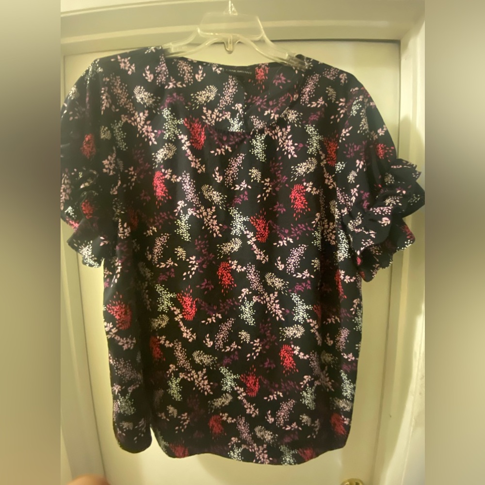 Lane Bryant Midnight Flower blouse
